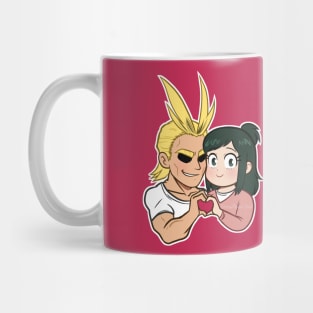 All Might & Inko dual design (Pink Version) Mug